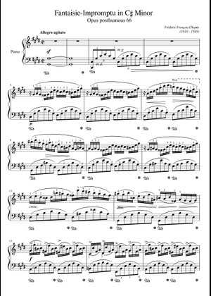 幻想即興曲 ハ短調 - ショパン 楽譜 ピアノ (ソロ) | MuseScore.com