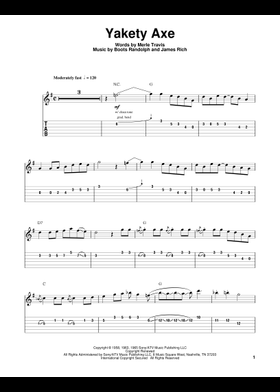 無料のYakety Axe チェット・アトキンス の楽譜 | MuseScore.com でPDF