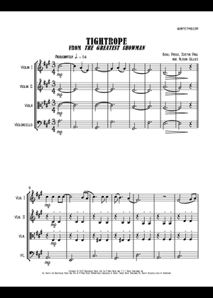 Tightrope の公式楽譜を演奏する by Benj Pasek and Justin Paul