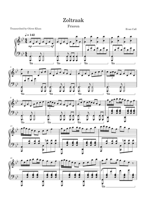 ゾルトラック – エヴァン・コール 楽譜 ピアノ (ソロ) | MuseScore.com