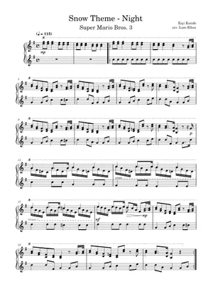 スーパーマリオ64 - 雪山 – 近藤浩治 楽譜 ピアノ (ソロ) | MuseScore.com スーパーマリオ64 - 雪山 – 近藤浩治 楽譜 ピアノ (ソロ) | MuseScore.com