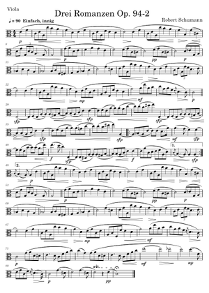 3つのロマンス Op. 94 オーボエとピアノのために - ロベルト