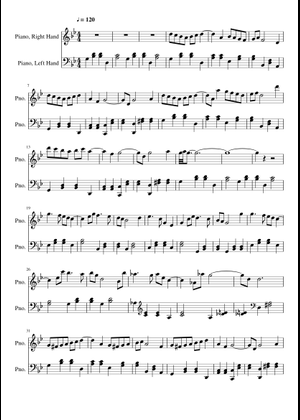 オールドボーイ - 最後のワルツ 楽譜 ピアノ (ソロ) easy | MuseScore.com