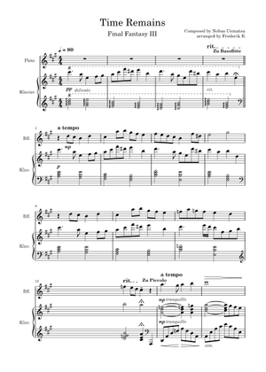 Time Remains - Final Fantasy III 楽譜 ピアノ (ソロ) easy