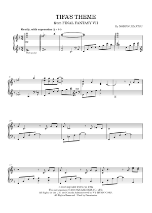 ファイナルファンタジー7 リメイク 楽譜 ピアノ, フルート, バイオリン