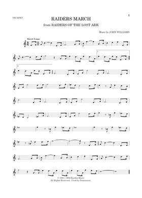 無料のレイダース・マーチ ジョン・ウィリアムズ の楽譜 | MuseScore