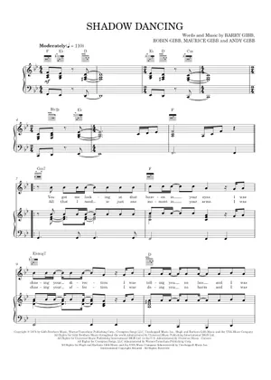 Shadow Dancing Single Shadow Dancing (Lead sheet with lyrics ) 楽譜 コード付き ピアノ (ソロ) easy ...
