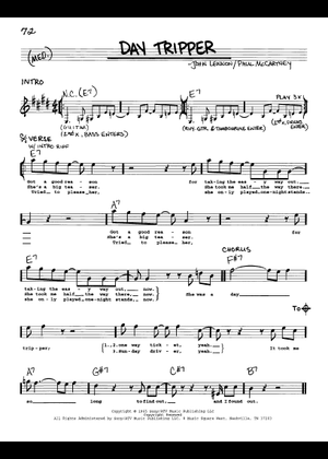 DAY TRIPPER CHITARRA 楽譜 タブ譜あり ギター (ソロ) | MuseScore.com