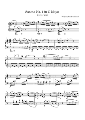 ソナタ第1番、第3楽章 K. 279 楽譜 ピアノ (ソロ) | MuseScore.com