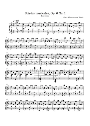 Soirées Musicales, Op. 6 – Clara Schumann 楽譜 ピアノ (ソロ Soirées Musicales, Op. 6 – Clara Schumann 楽譜 ピアノ (ソロ