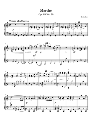 Evening – Music for Children, Op.65 – Sergei Prokofiev 楽譜 ピアノ