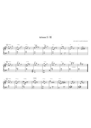 アルヴァ・ノト & 坂本龍一 - トリオーン I (with beats) 楽譜 コード