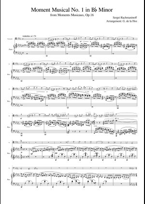音楽の瞬間 Opus 16, No. 4 ホ短調 楽譜 ピアノ (ソロ) | MuseScore.com
