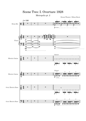 Scene Two: I. Overture 1928 の公式楽譜を演奏する ドリーム