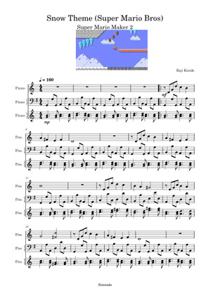 スーパーマリオ64 - 雪山 – 近藤浩治 楽譜 ピアノ (ソロ) | MuseScore.com