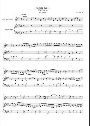 バッハ BWV1030 フルートソナタ ロ短調 ベルリン写本 ファクシミリ譜 フルートソナタ ロ短調 BWV 1030 – ヨハン・ゼバスティアン・バッハ