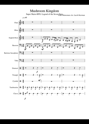 スーパーマリオRPGの街々 楽譜 ピアノ (ソロ) | MuseScore.com