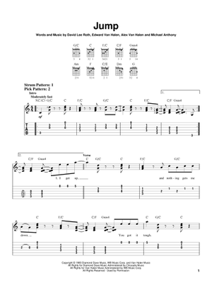 Runnin with the devil の公式楽譜を演奏する by Van Halen ギター