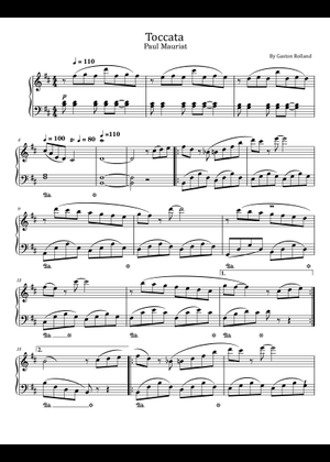 トッカータ - ポール・モーリア 楽譜 ピアノ (ソロ) easy | MuseScore.com