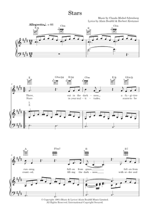 星（レ・ミゼラブル） 楽譜 ピアノ (ソロ) | MuseScore.com