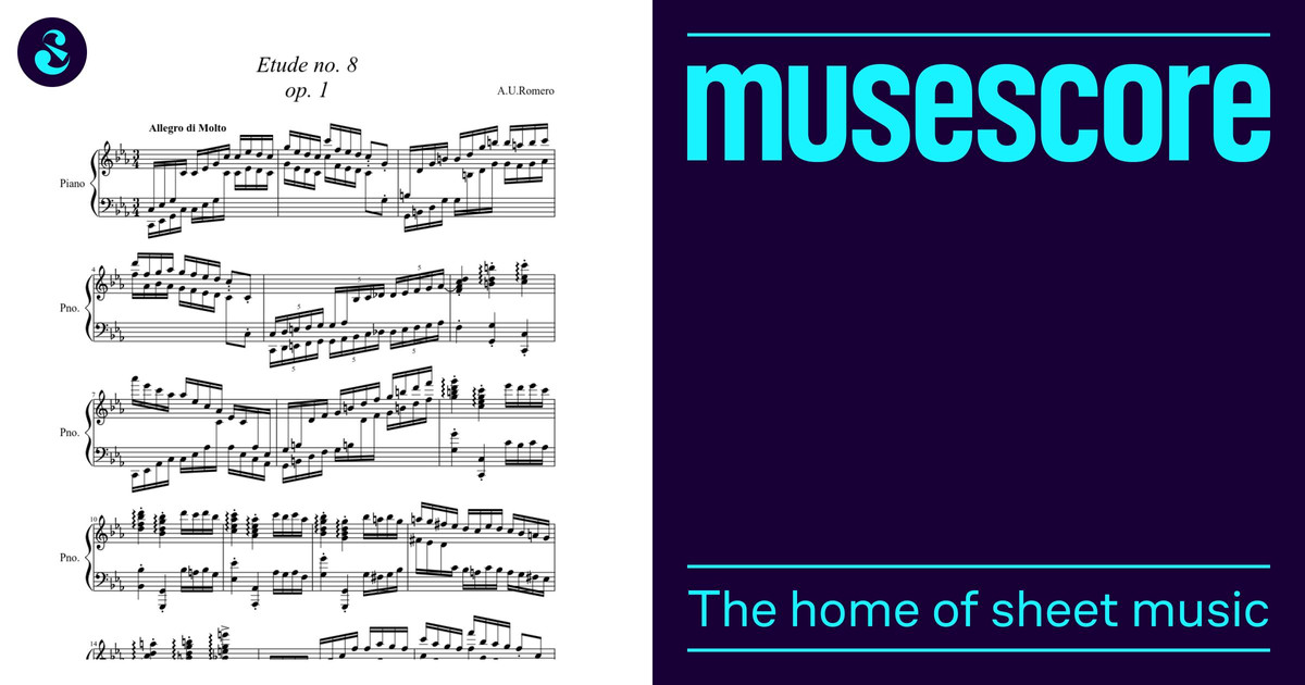 Etude no. 8op. 1 楽譜 ピアノ (ソロ) | MuseScore.com
