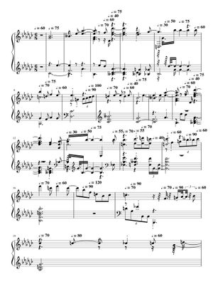Piano Sonata No.4, Op.30 – Alexander Scriabin 楽譜 ピアノ (ソロ