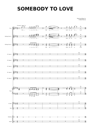 愛する人 の公式楽譜を演奏する クイーン ギター | MuseScore.com