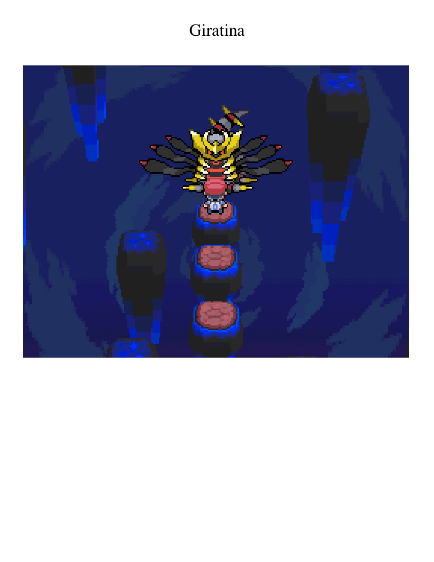ギラティナバトル ~ ポケモンプラチナ 楽譜 ピアノ, オルガン