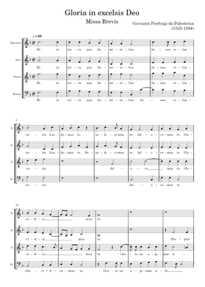 Kyrie da Missa Brevis - Giovanni Pierluigi da Palestrina 楽譜