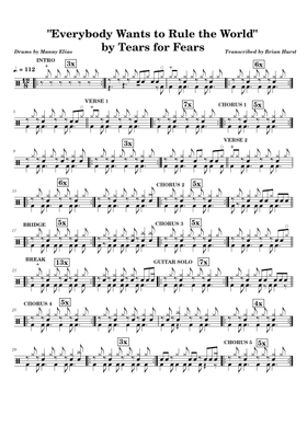 無料のティアーズ・フォー・フィアーズ の楽譜 | MuseScore.com でPDF