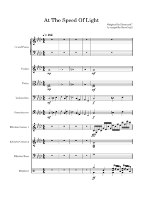光の速さで – Dimrain47 楽譜 ピアノ, バイオリン, ビオラ, チェロ (ピアノクインテット) | MuseScore.com