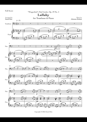 子守唄 - ブラームス 楽譜 ピアノ (ソロ) easy | MuseScore.com