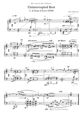 無料の武満徹 の楽譜 | MuseScore.com でPDFのダウンロードまたは印刷