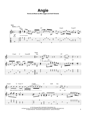 Tumbling dice の公式楽譜を演奏する by The Rolling Stones ギター