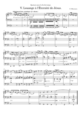 無料のオリヴィエ・メシアン の楽譜 | MuseScore.com でPDFの