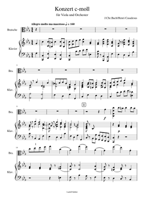 ヴィオラ協奏曲 ハ短調 – ヨハン・クリスチャン・バッハ - 第3楽章