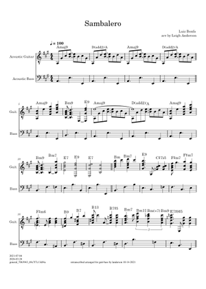 サンバランメント 楽譜 タブ譜あり ギター (ソロ) | MuseScore.com