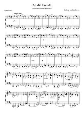 無料の交響曲第9番, Op.125 ルートヴィヒ・ヴァン・ベートーヴェン の