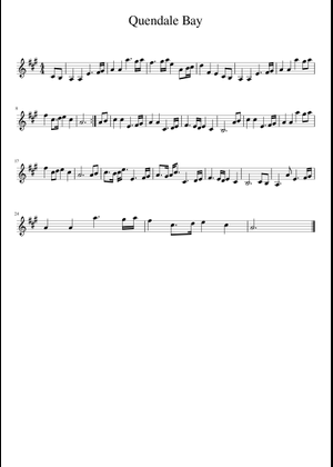 Quendale Bay 楽譜 ピアノ (ソロ) easy | MuseScore.com