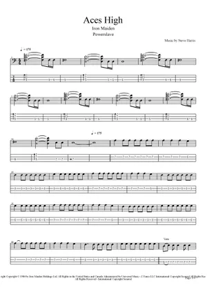 Aces high の公式楽譜を演奏する by Iron Maiden ギター | MuseScore.com Aces high の公式楽譜を演奏する by Iron Maiden ギター | MuseScore.com