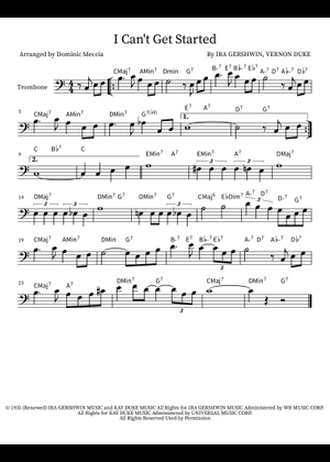 I Can't Get Started With You の公式楽譜を演奏する by George