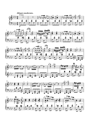 楽興の時 D. 780, Op. 94 No. 3 — フランツ・シューベルト 楽譜 ピアノ