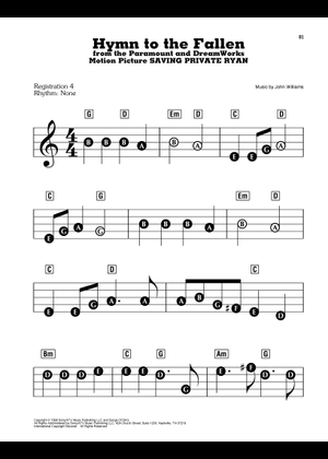 戦没者への賛歌 楽譜 ピアノ (ソロ) easy | MuseScore.com