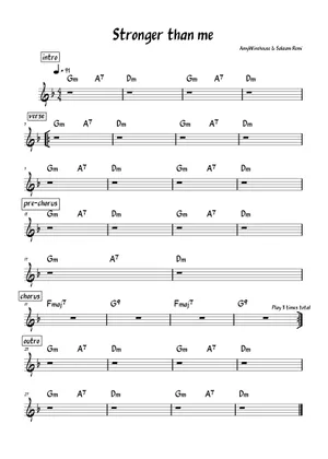 Stronger Than Me 楽譜 コード付き シンセサイザー (ソロ) | MuseScore.com Stronger Than Me 楽譜 コード付き シンセサイザー (ソロ) | MuseScore.com