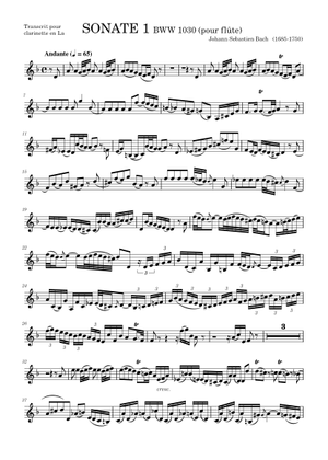 バッハ BWV1030 フルートソナタ ロ短調 ベルリン写本 ファクシミリ譜 J.S.バッハ フルートソナタ ロ短調 BWV1030 （リコーダー、ファゴット