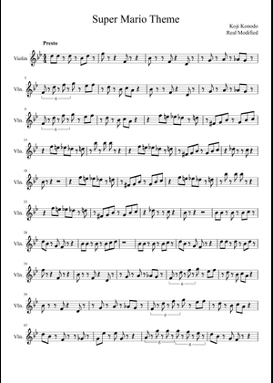 Super Mario 64 Main Theme – Koji Kondo SUPER MARIO 64 楽譜 ピアノ