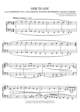 無料の交響曲第9番, Op.125 ルートヴィヒ・ヴァン・ベートーヴェン の