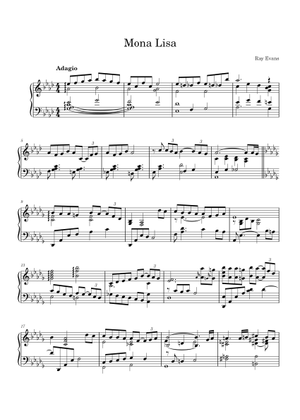 モナリザ 楽譜 コード付き ピアノ (ソロ) | MuseScore.com