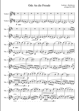 ベートーヴェン – 交響曲第9番 – Op. 125 楽譜 ソプラノ, アルト