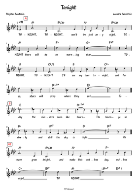 無料のレナード・バーンスタイン の楽譜 | MuseScore.com でPDFの